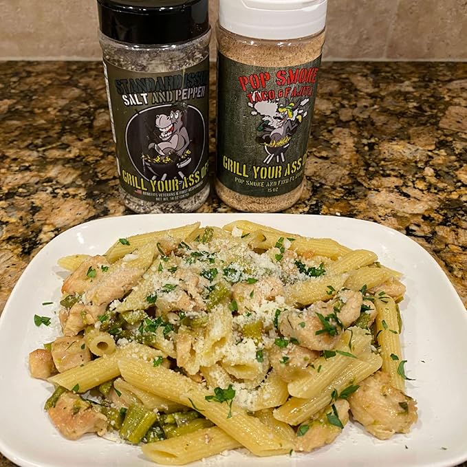Standard Issue Salt & Pepper by Grill Your As Off - Premium Gourmet Black Pepper & Salt Great for