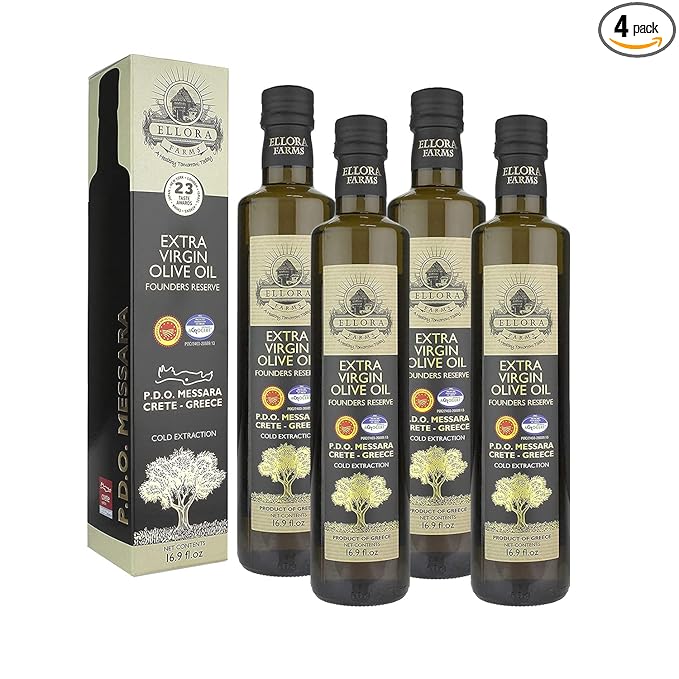 Ellora Farms, Greek Extra Virgin Olive Oil, Certified Single Estate, First Cold Press, Bottle Gift