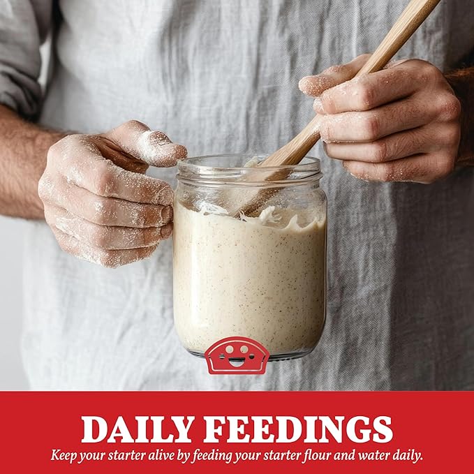 Bakers Club Rapid 24-Hour Sourdough Starter Culture - Makes 5 Batches - Mix, Ferment & Bake Next