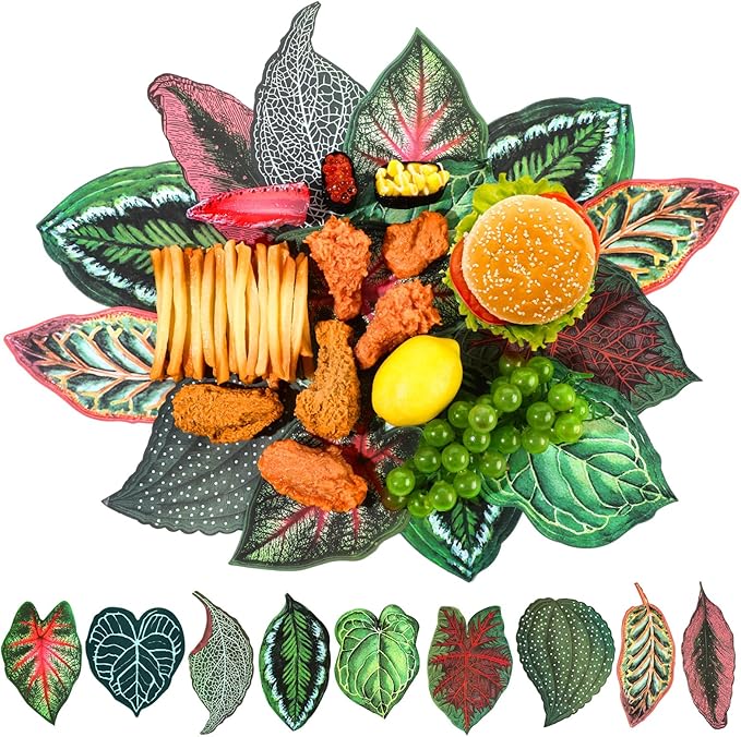 90 Pcs Parchment Paper Leaves, 8.66 in Charcuterie Board Tropical Parchment Paper Leaves Cheese