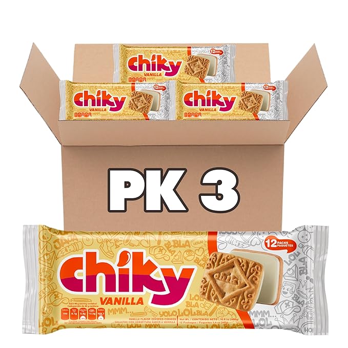 Chiky Vanilla Fudge Cookies, Crunchy & Sweet, Smooth Cream Center, Crispy Texture That Melts In