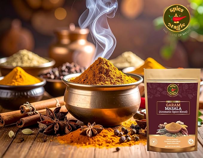 Spice Magic Garam Masala Powder 3.5oz (100g) | Indian Spice Blend | 100% All-Natural, Salt-Free