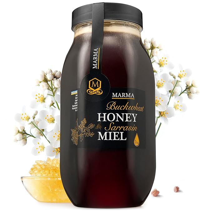 HONIGMA® Marma Buchwheat Honey | Authentic Raw Honey from Ukraine | 100% Pure, Unpasteurized &