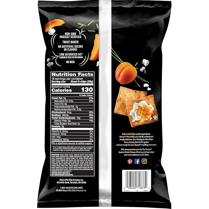 Stacy's Pita Chips, Multigrain, 16 oz Sharing Size Bag