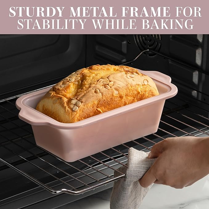 COOK WITH COLOR 17 Pc. Silicone Baking Pan Set - Non-Stick & Easy Clean Silicone Muffin Pans for