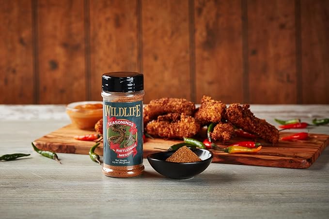 Wildlife Seasonings Rattlesnake Mesquite - Smoky and Bold Grill Seasoning for Steak, Pork, and