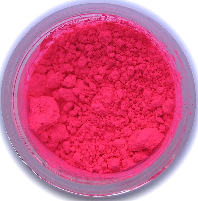 Sunflower Sugar Art Neon Pink Glow In The Dark Petal Dust Food Color - Deep, Rich Pink Matte Powder