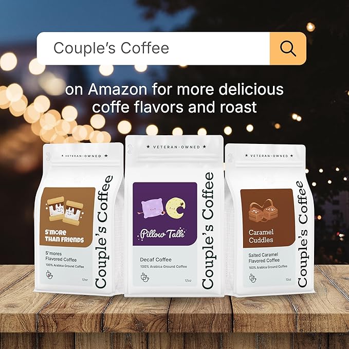 Couple?™s Coffee Ground Coffee | Gives Back to Military Families | Pillow Talk | Medium Roast Decaf