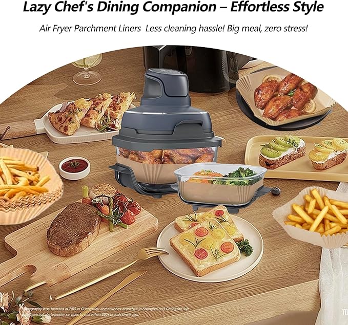 300PCS Air Fryer Liners disposable for Ninja Crispi,Air Fryer Accessories for Ninja Crispi 4-in-1