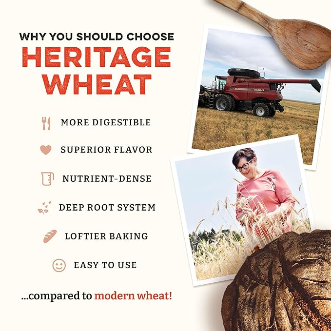 Sunrise Flour Mill Heritage Whole Wheat Bread Blend - 5 lb | USDA Organic All Purpose Flour