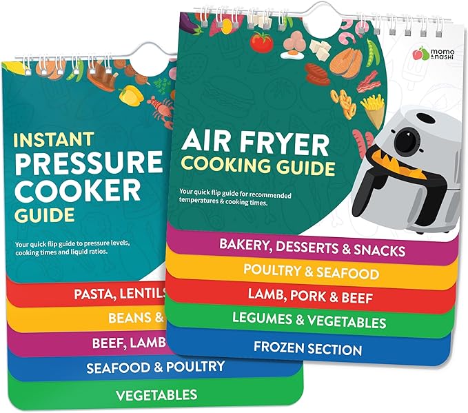 Air Fryer & Instant Pot Magnetic Cooking Guides - 7" x 6" Each - Set of 2 Instant Pot Air Fryer