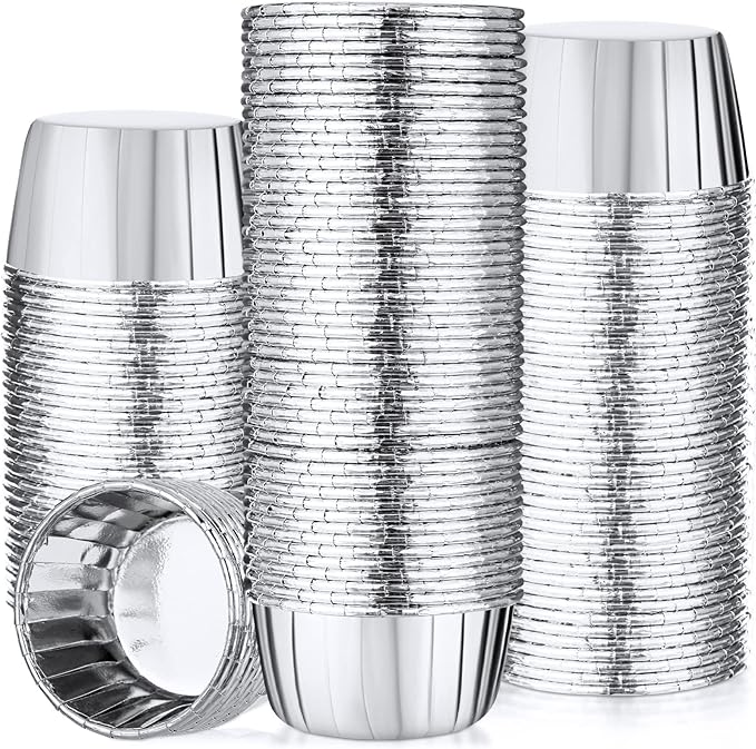 300 Pack Cupcake Cups Cupcake Wrappers Disposable Foil Muffin Liners Cupcake Liners Aluminum Foil