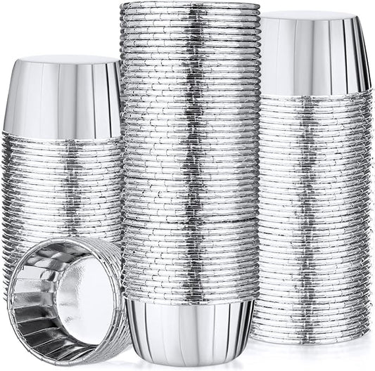 300 Pack Cupcake Cups Cupcake Wrappers Disposable Foil Muffin Liners Cupcake Liners Aluminum Foil