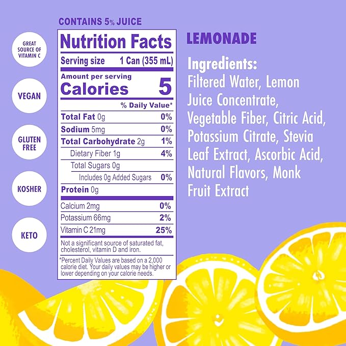 Swoon Classic Sugar Free Lemonade - Low Carb, Keto & Paleo-Friendly, Gluten-free Vitamin C Drink