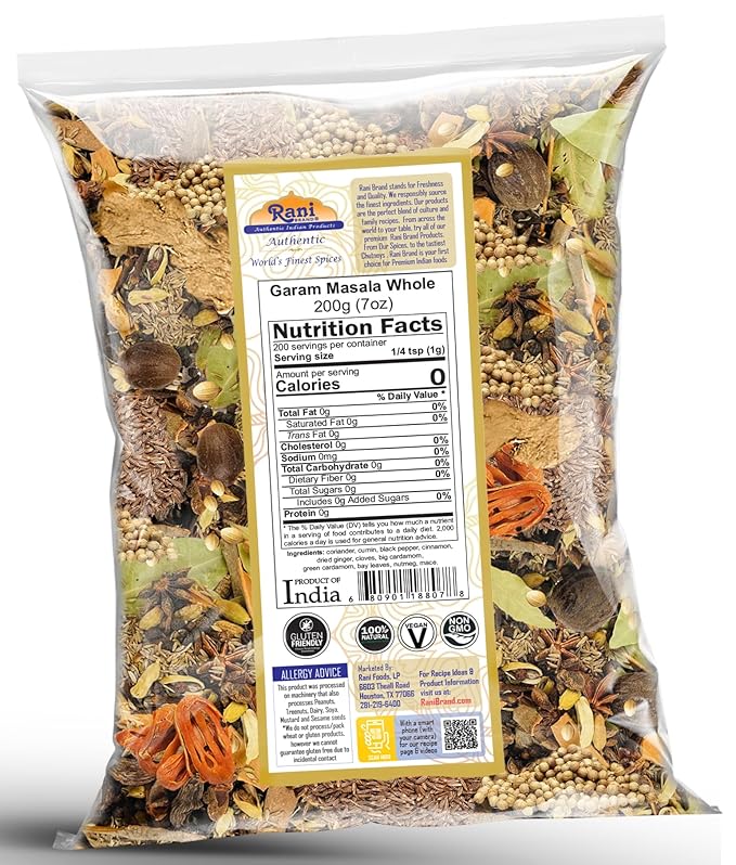 Rani Garam Masala Indian 11 Whole Spices Blend 7oz (200g) ~ All Natural, Salt-Free | Vegan | No