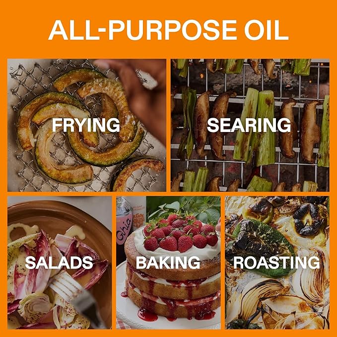 Algae Cooking Club Chef-Grade 100% Algae Cooking Oil - High Smoke Point 535째F - Rich in Omega-9