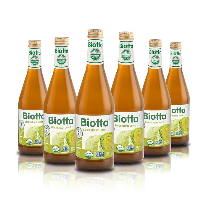 Biotta Organic Sauerkraut Juice - 100% Vegetable Juice for Energy, Immunity & Wellness - Excellent