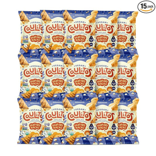 Caulitos ??15 Pack | Lentil, Rice & Cauliflower Chips | Organic, Gluten-Free, Non-GMO, Kosher