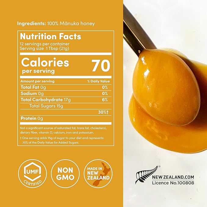 Me Today Manuka Honey, UMF 15+/MGO 512+ from New Zealand Authentic, Raw & Unpasteurized Honey | Raw