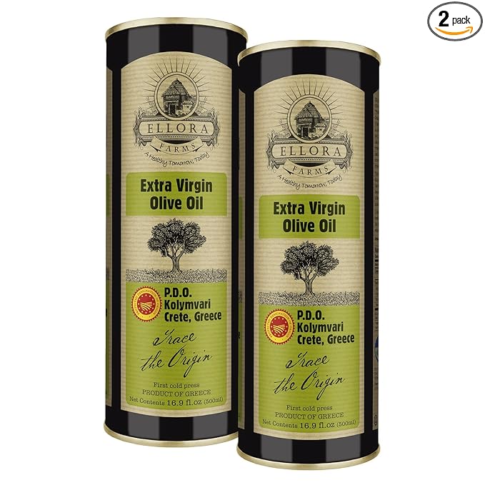 Ellora Farms, Single Estate Extra Virgin Olive Oil, PDO Crete, Greece, Traceable Olive oil, Kosher