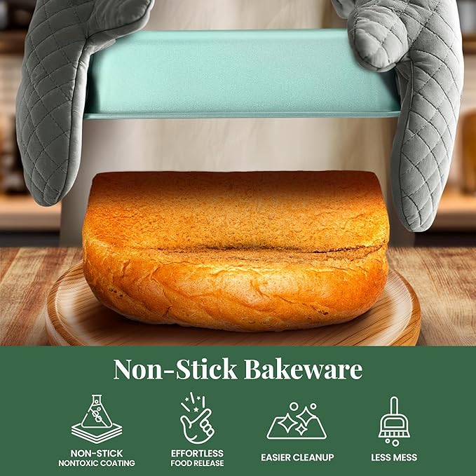 Larder & Vine 8-Piece Bakeware Set | Non-Stick Baking Set with Ceramic Finish | PFAS, PFOA, PTFE