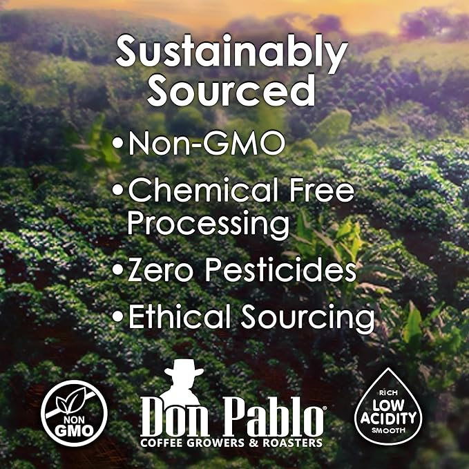 2LB Don Pablo Gourmet Coffee - Brazil Cerrado - Medium Dark Roast - Whole Bean Coffee - 100%