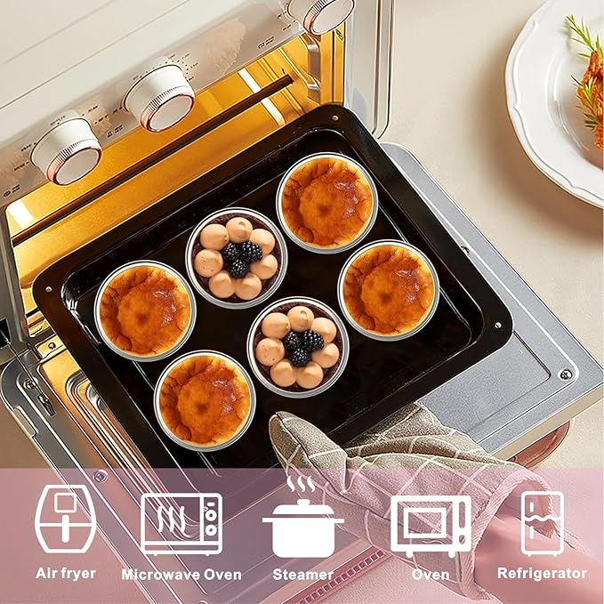 100 Pack Aluminum Foil Cuapcake Baking Cups w Lids Spoons and Stickers for Witch Pink Birthday