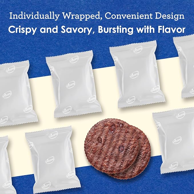 Vloong Cocoa & Chocolate Sweet Snack Cracker, Baked Crisp Cookie Thins with No Artificial Flavors