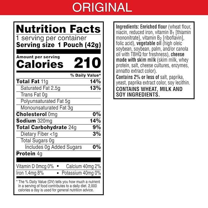 Cheez-It Crackers, Original, 1.5oz (60 Count)