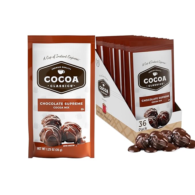 Cocoa Classics Chocolate Supreme Cocoa Mix, Hot Chocolate, Made with Nonfat Milk, Just Add Hot