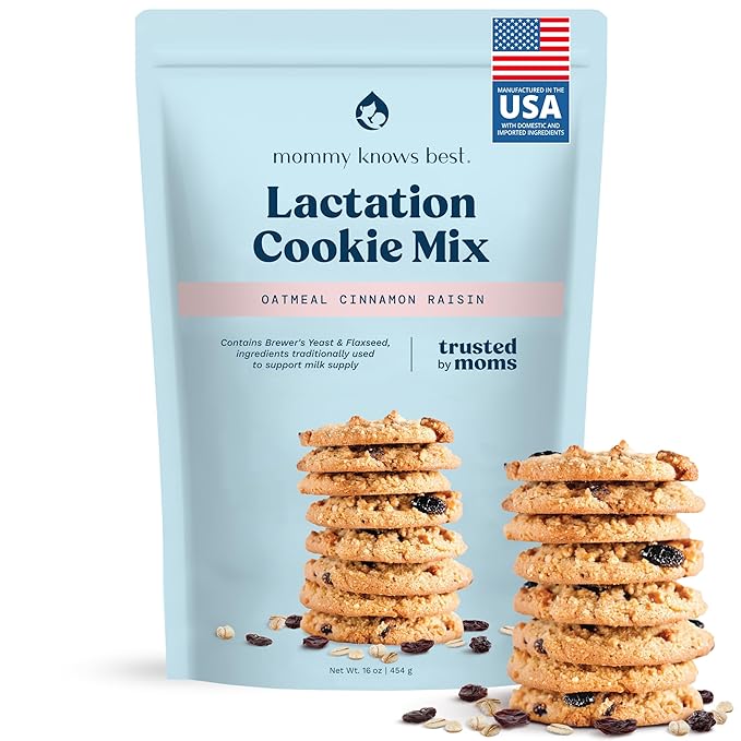Lactation Cookies Mix - Oatmeal Breastfeeding Cookie Supplement Support for Breast Milk Supply