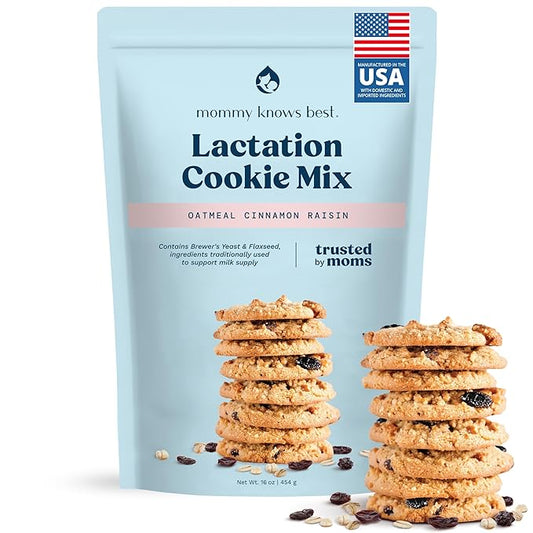 Lactation Cookies Mix - Oatmeal Breastfeeding Cookie Supplement Support for Breast Milk Supply