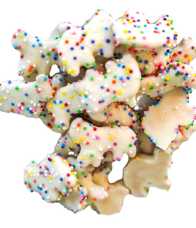 Yogurt Coated Animal Crackers - 1 lb of Fresh Gourmet Sweet Creamy Covered Dipped Animal Crackers