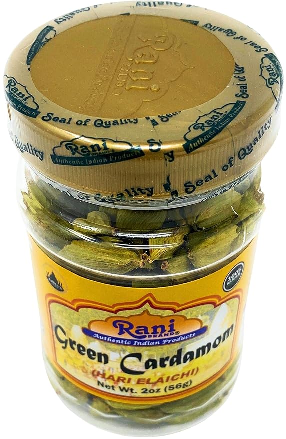 Rani Green Cardamom Pods Spice (Hari Elachi) 2oz (56g) PET Jar, Pack of 12 ~ All Natural | Vegan |