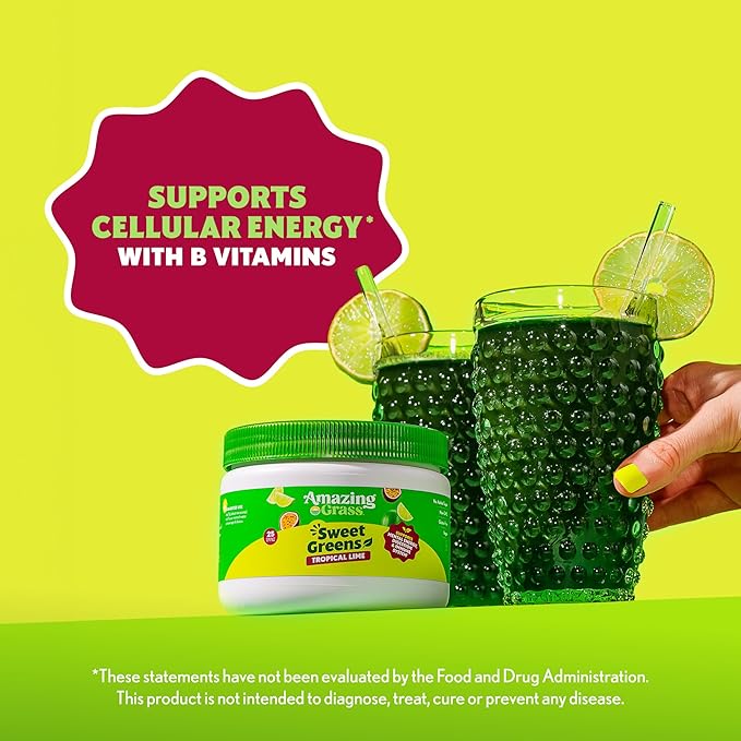 Amazing Grass Sweet Greens and Superfoods Powder for Digestive Health, Greens Powder, Digestive