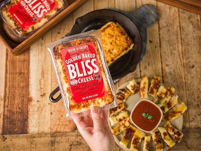 Cheese Bros Family Fest Gift Box with 8 Inch Cutting Board | Fresh from Wisconsin | Includes Baked