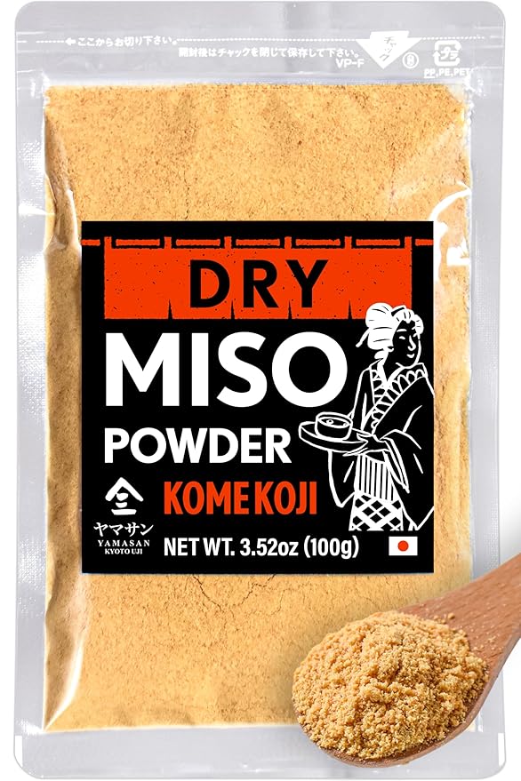 YAMASAN KYOTO UJI Japanese Dry Miso Seasoning, Freeze-Dried Miso Powder, No Additives, Vegan