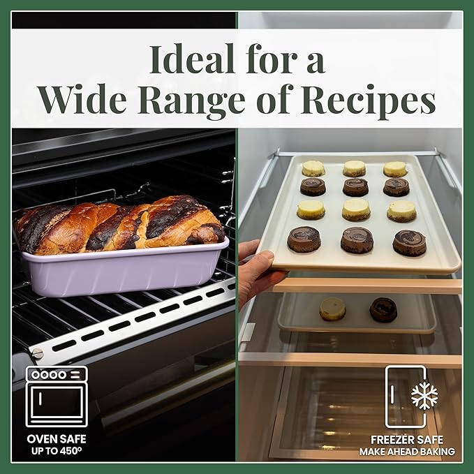 Larder & Vine 8-Piece Bakeware Set | Non-Stick Baking Set with Ceramic Finish | PFAS, PFOA, PTFE