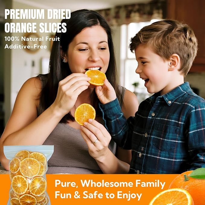 Premium Dried Orange Slices 8.8oz/250g,Dehydrated Orange Slices NO Addtives,Dried Oranges No Sugar
