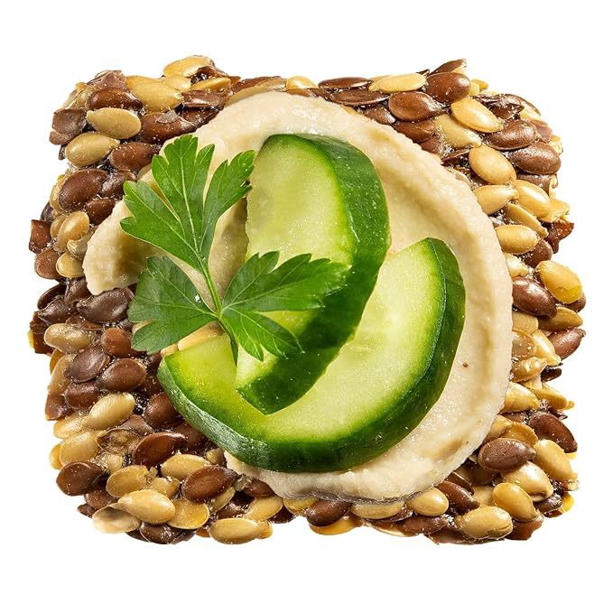 Flackers Organic Sea Salt Flaxseed Crackers, 5 Ounce 1-Pack, Gluten Free, Non GMO, Vegan, Keto