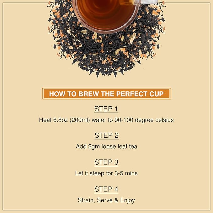 BREWIX, Pumpkin Spice Black Tea, Loose Leaf Tea (50+ Cups, 3.53oz/100g) | Fall | Halloween | Warm