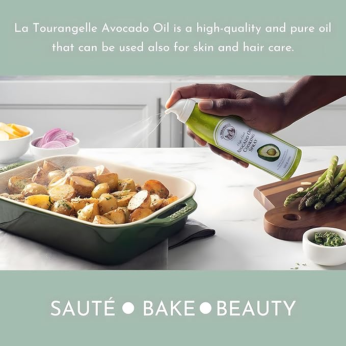 La Tourangelle, Avocado Oil Spray, Handcrafted from Premium Avocados, High Smoke Point Refined Oil