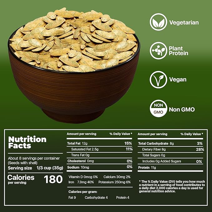 PREMIUM ORCHARD Flavored Pumpkin Seeds Oven Roasted | Dill Flavor | High Protein Snacks for Kids