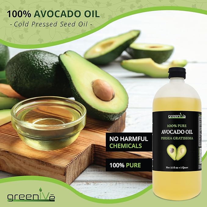 GreenIVe Avocado Oil Naturally Grown 100% Pure Natural without Additives, Clean, Cold Pressed