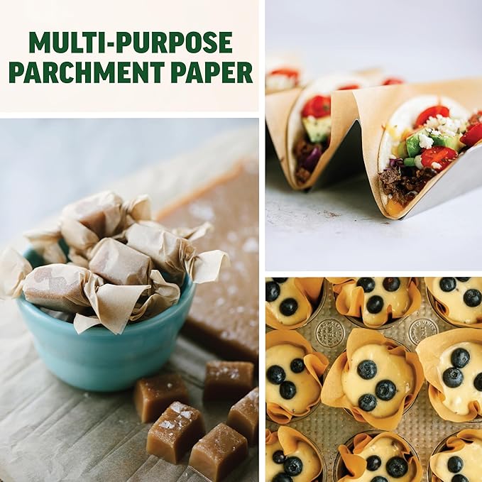 Zenlogy 5x5 Small Parchment Squares (500 sheets) - Unbleached, Non-stick, Pre-cut Parchment Paper