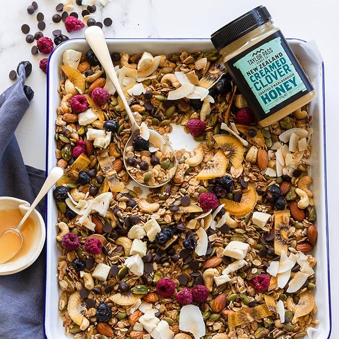 Taylor Pass Honey Co Creamed Clover Honey | Raw Creamed New Zealand Honey | Naturally Sweet &