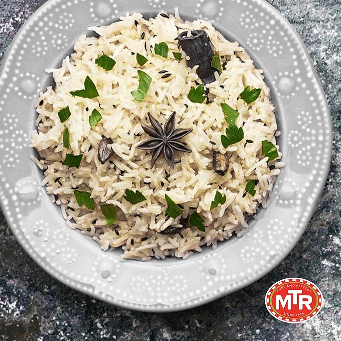 MTR Ready-To-Eat: Jeera Rice - Cumin Rice - Microwavable Rice Packs for Instant Meals - Delicious &