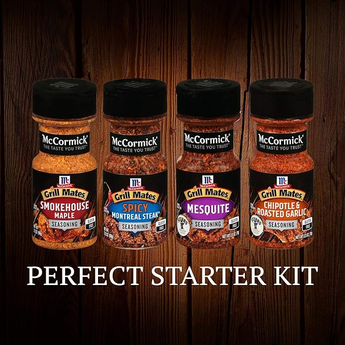 McCormick Grill Mates Unique Blends Grilling Variety Pack (Chipotle & Roasted Garlic, Mesquite