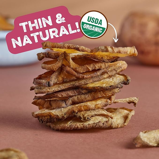 Baked Organic Yacon Chips by GOOD CHIPS! 100% Natural, Oil Free, Only One Ingredient: Yacon Root