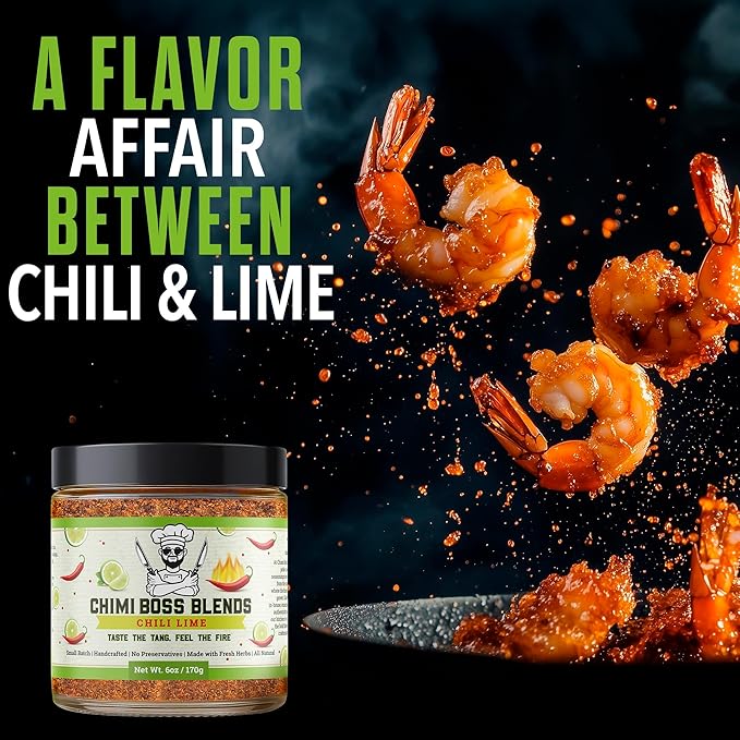 Chimi Boss Chili Lime Seasoning, 6oz ??Zesty & Spicy Dry Rub for Tacos, Chicken, Veggies, Fruit and